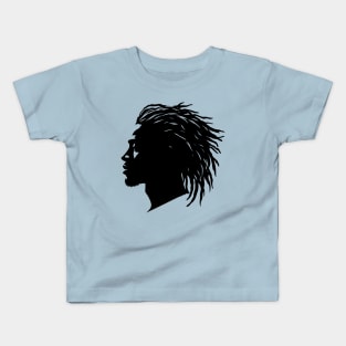 Afrocentric Dreadlocks Silhouette Kids T-Shirt